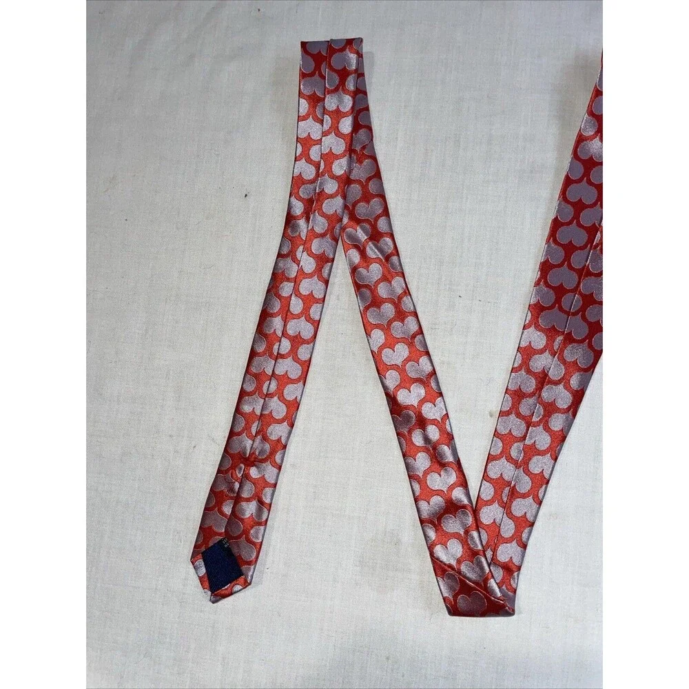 Desantis Collection Men’s Dress Tie Size 58” Pink Hearts Business Formal City